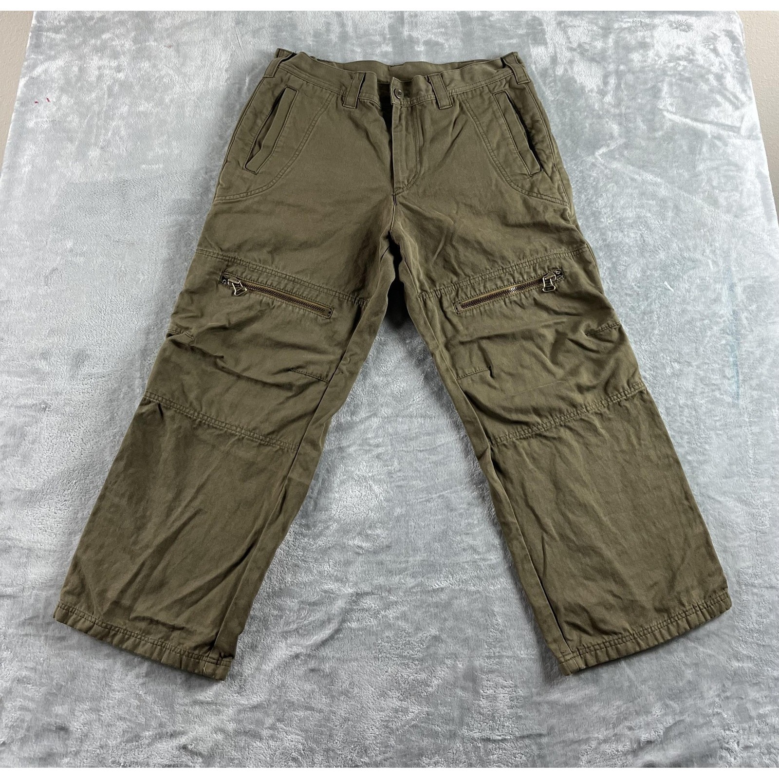 Y's Yohij Yamamoto Cargo Pants Mens 5 (34x25.5) Canvas Military Japan Made Read